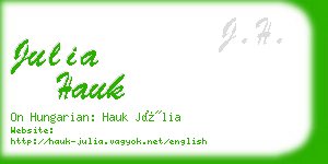 julia hauk business card